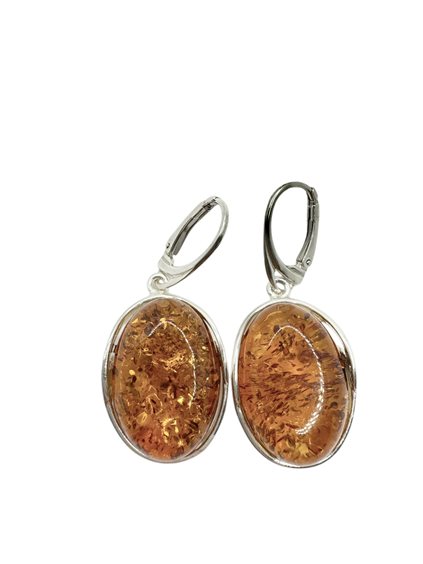 Orecchini Domar Donna Ambra in Argento Ambra AMBER-OR-17-280 - AMBER-OR-17-280